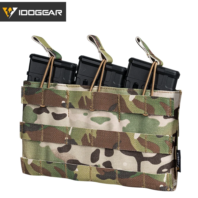 IDO GEAR тактический Молл тройной маг Чехол 5 56 с открытым верхом чехол для журнала