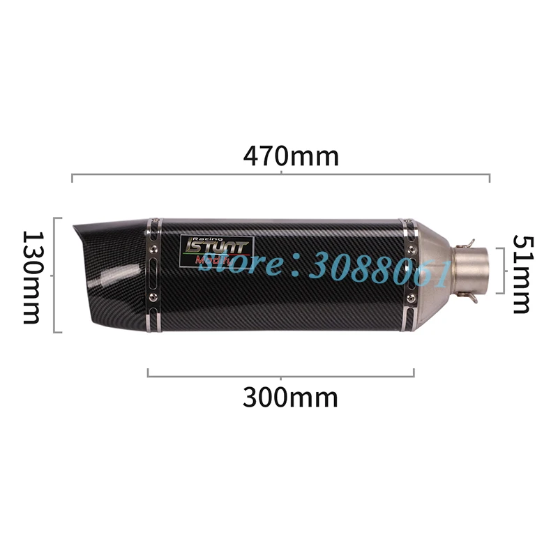 Универсальные модифицированные выхлопные газовые газоны для мотоциклов 2