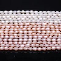 aa pearl rice beads natural freshwater pearls for necklace bracelet jewelry making diy for women size 4 5mm