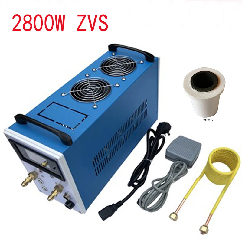 2800W ZVS высокочастотный индукционный нагреватель машина индукционного нагрева