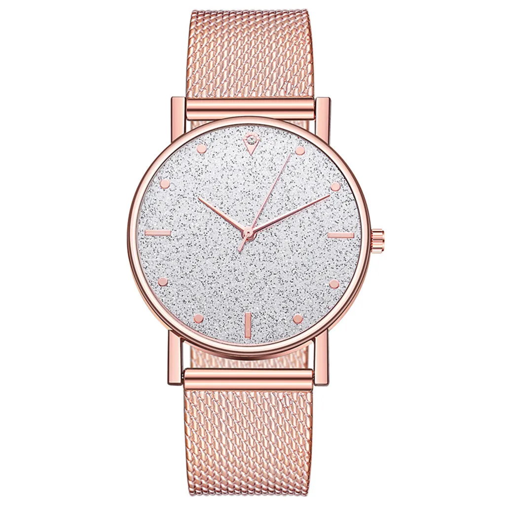 Reloj de Acero Top Fashion Dames Horloge Vrouwen Klok Mujer Mesh Riem Horloges Wilde Dame Creatieve Mode Horloge Zegarek Damski