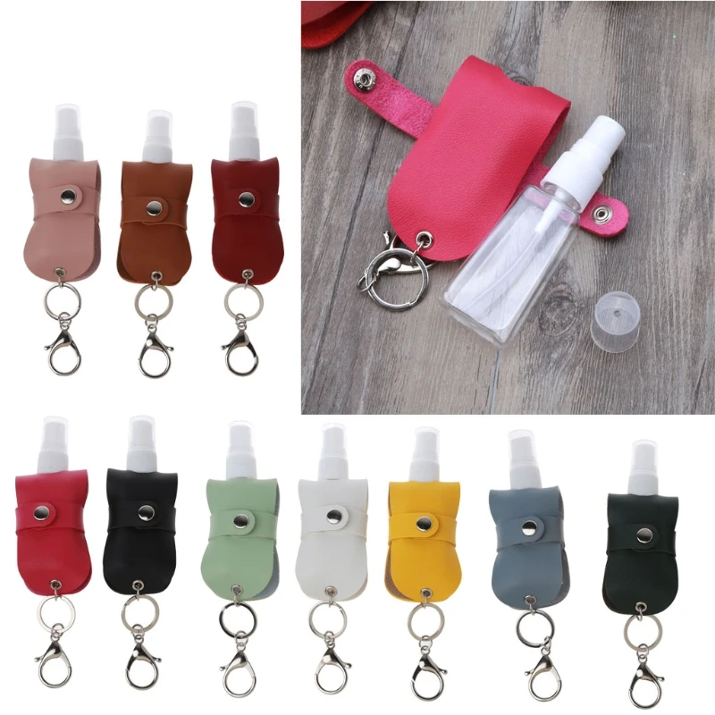 

Портативный 50 мл бутылка с пульверизатором для путешествий мистер бутылка с кожи для автомобильных ключей
