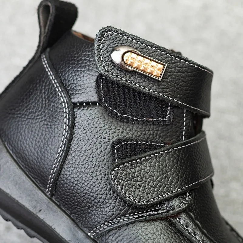 Зимние ботинки для мальчиков теплые детские Martin модная водонепроницаемая обувь