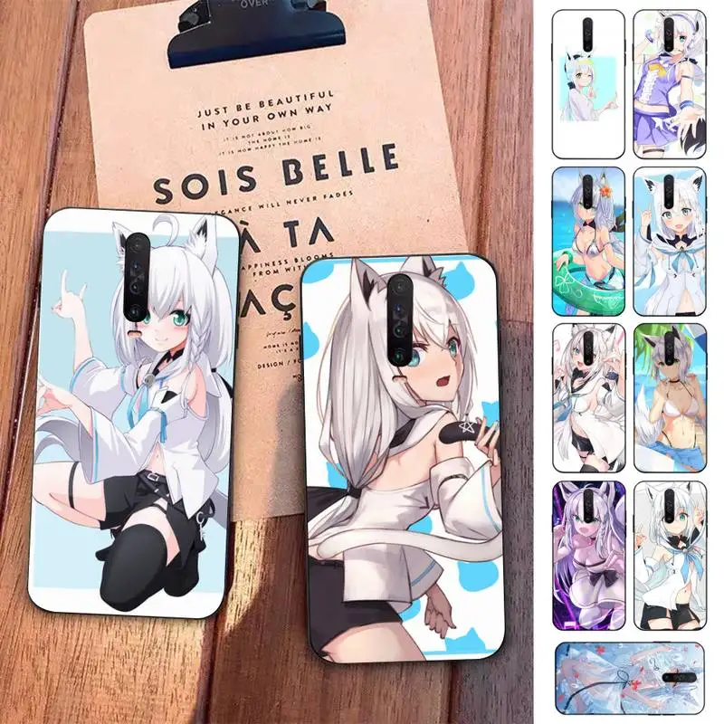 

Yinuoda Shirakami Fubuki Hololive Phone Case for Redmi 5 6 7 8 9 A 5plus K20 4X S2 GO 6 K30 pro