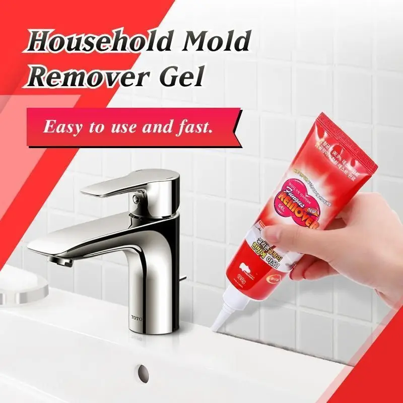 

Household Mold Remover Gel Deep Down Wall Mold Mildew Remover Cleaner Caulk Gel Mold Remover Gel Contains Chemical Free