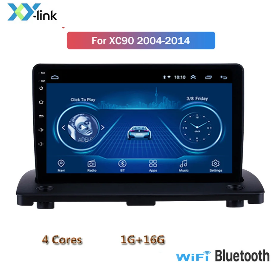 color1 DVD мультимедийный плеер для 2004- Volvo XC90 Android 8,1 9 дюймов автомобиля Радио Стерео головное устройство навигации gps - Цвет: color1