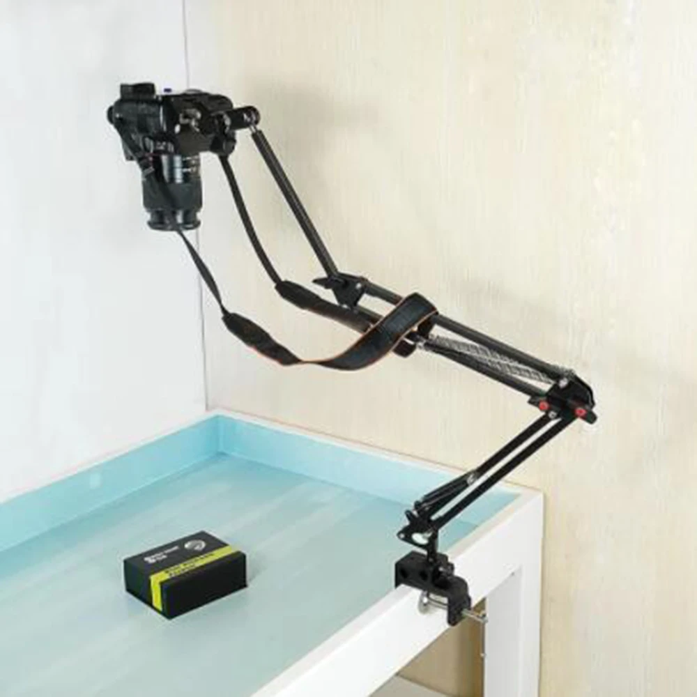 

Camera Holder Table Clamp Set 360 Degree Rotation Desk Mount Camera Arm Clamp Stand for Workbench Kitchen Countertop