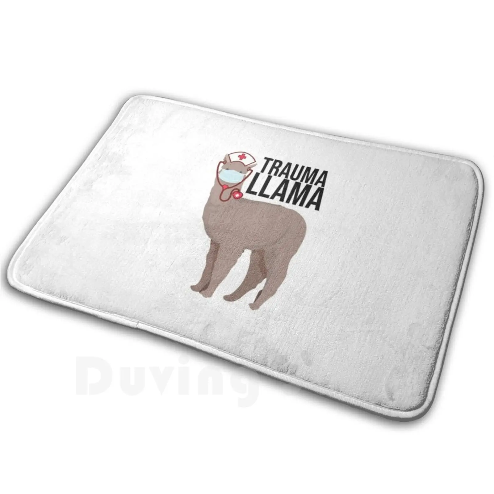Забавная медсестринская лама альпака подарок мягкий нескользящий коврик