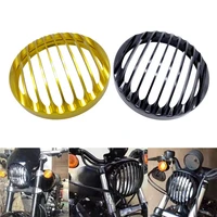 5 75 5 34 motorcycles led headlight grill cover for harley davidson sportster xl883 xl1200 2004 2014 cnc aluminum