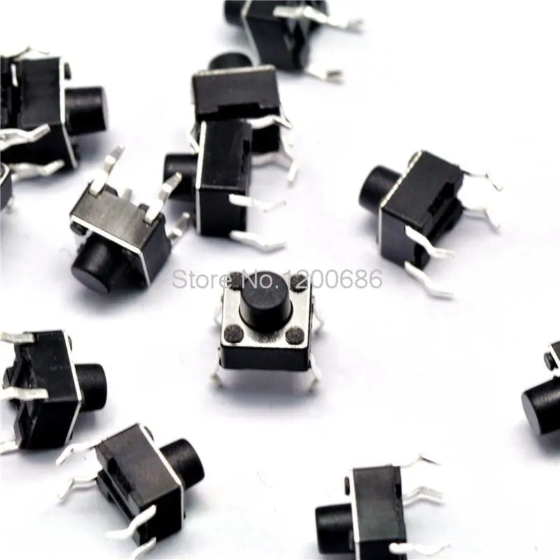 

6 * 6 * 6MM touch switch vertical 4 feet micro switch / button switch