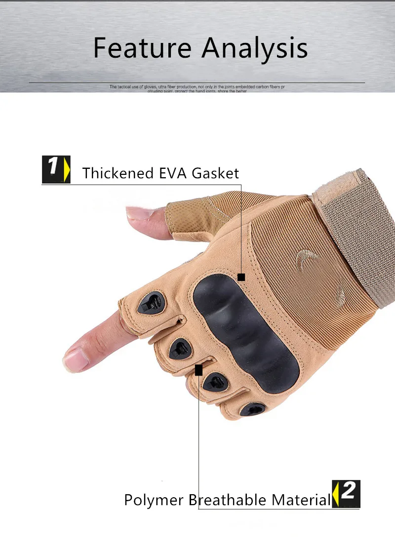 

Wear-Resistant Tactical Gloves Ridding Waterproof Shockproof Gloves Outdoor Camping Sports Motorcycle Mountaineering Gloves