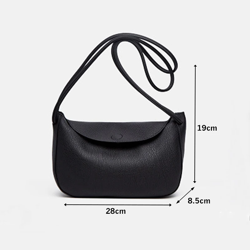 

New 2021 Women Solid soft Leather Single Shoulder Bags Litchi Pattern Messenger Crossbody Bags Underarm Baguette Composite Bags