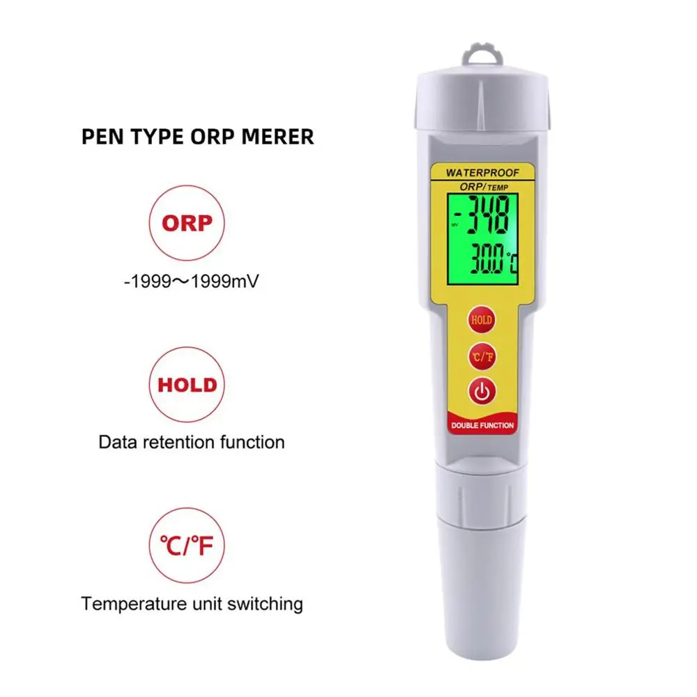 Портативный ORP/TEMP измеритель отрицательного окисления Redox снижение потенциалов