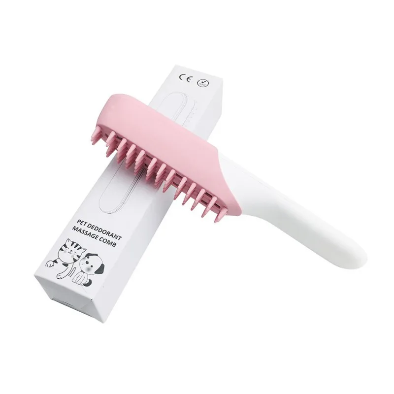 

400mah USB Pet Odor Eliminator Brush Electric Ozone Generator Massage Comb Handheld Dog Grooming Hair Removal Tool Supplies AA