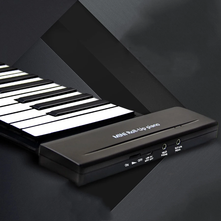 Electronic Hand Rolled Piano 88 Key Soft Keyboard Professional Piano Portable Home Practice Beginner Synthetiseur Entertainment
