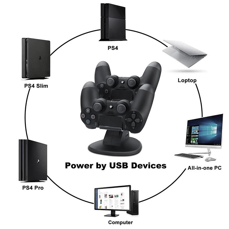 Аксессуары для PS4 подставка контроллера Dualshock4 держатель джойстика геймпада