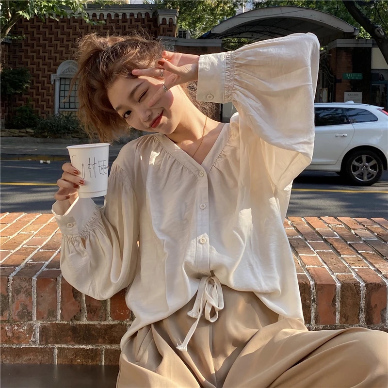 

New Spring Vintage Cotton Shirt Female Oversize Womens Long Sleeve Girls Blouse Summer Plus Size Women Blouses Femme Blusas