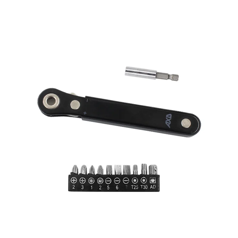 

ZK30 10 in 1 Mini Handle Ratchet Screwdriver Ratchet Tool Set Screwdriver for Outdoor Tool Multifunction Screwdriver Set Reverse