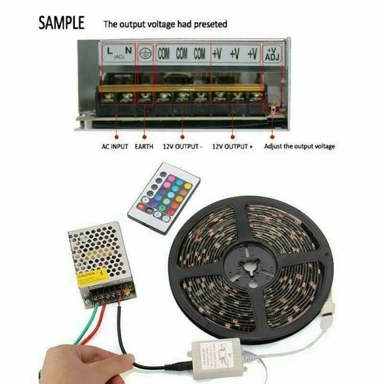 Трансформаторы систем освещения 110V 220V DC/DC 5V 12V 24V 48V 1A 2A 3A 5A 10A 20A 30A 40A CCTV Блок питания