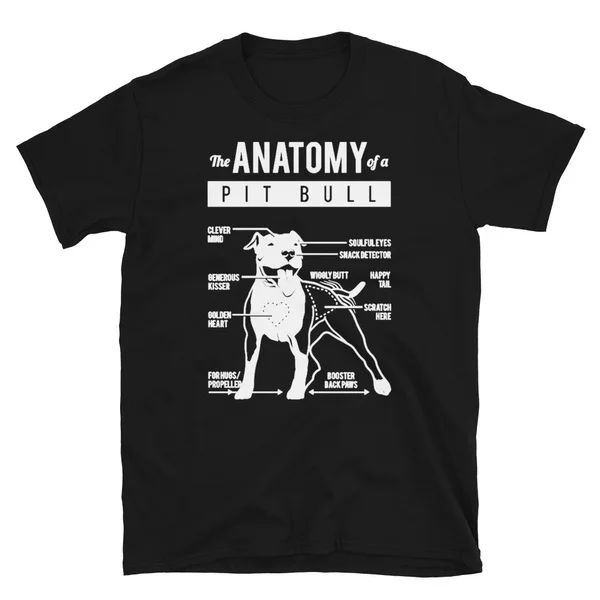

The anatomy of pitbull T-shirt