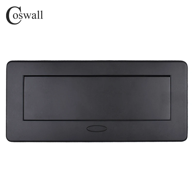 Пластина из цинкового сплава COSWALL медленно Бесшумная Выдвижная скрытая 3 розетки