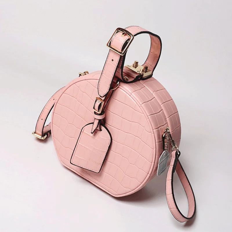 Pink 1 Роскошные женские сумки с монограммой и буквами, женская сумка с крокодиловой кожей, сумка нового дизайна, сумка через плечо - Цвет: Pink 1