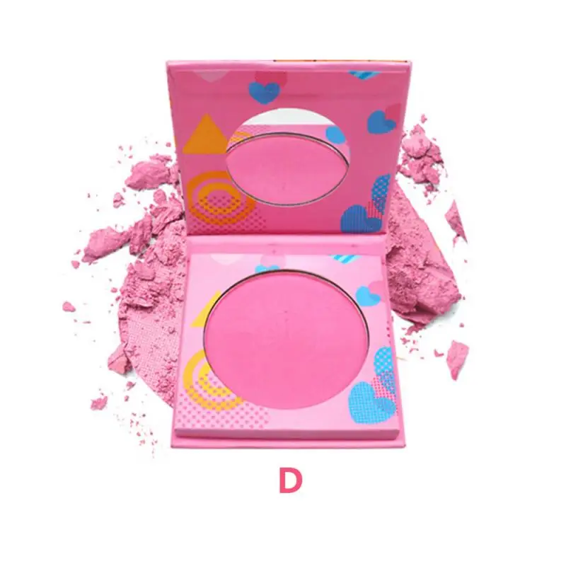 1 шт. Мультяшные Румяна Пудра щека макияж модная Девушка Художественная живопись