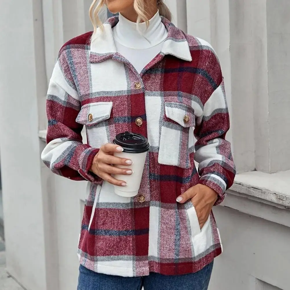 

Shirt Coat Buttons Closure Women Casual Coat Women Coat Stylish Casual Coat shirt for women 2022 Female Basic Loose Soft Tops