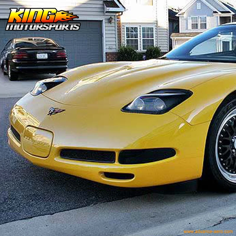 Подходит для 1997-2004 Chevy Corvette C5 фары прожекторная лампа черный двойной светодиодный