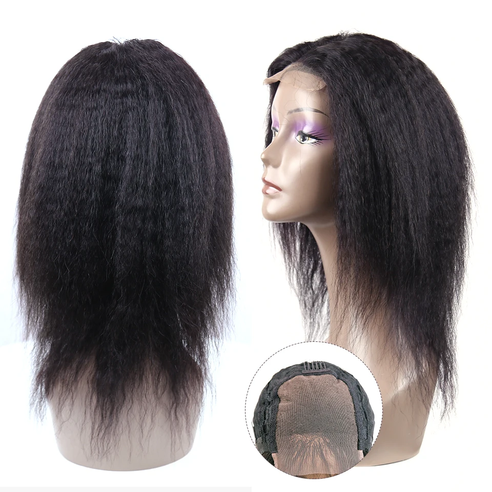 spesifikasi Rambut Palsu Manusia Penutupan Renda 4*4 Lurus Keriting Rambut Remy Beha Manusia Wig Rambut Manusia Renda Berkepadatan 250% Untuk Wanita Kulit Hitam