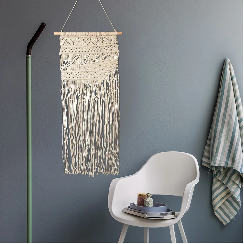 

Woven Tapestry Nordic Home Decoration Living Room Decorative Hangings Simple Cotton Thread Crafts Boho