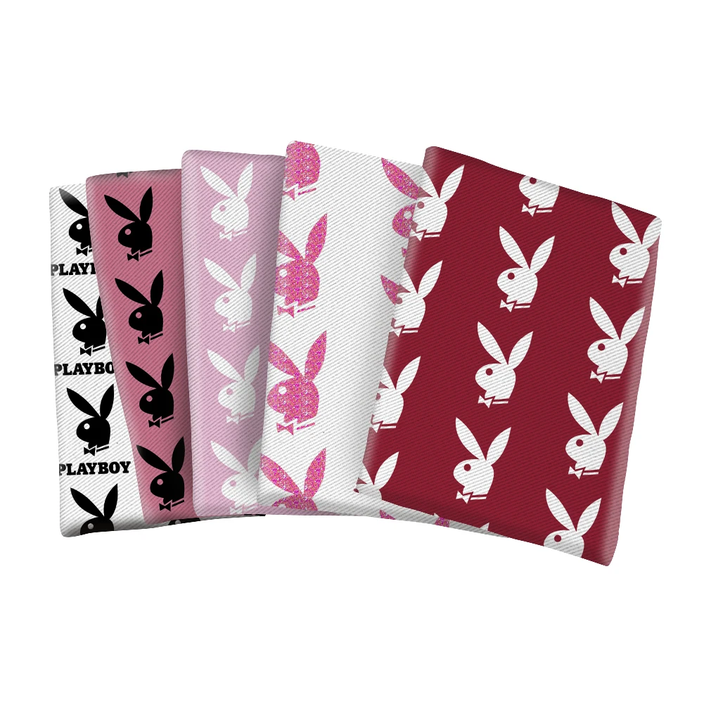 Роскошная брендовая плетеная ткань из полиэстера и хлопка с принтом саржевая