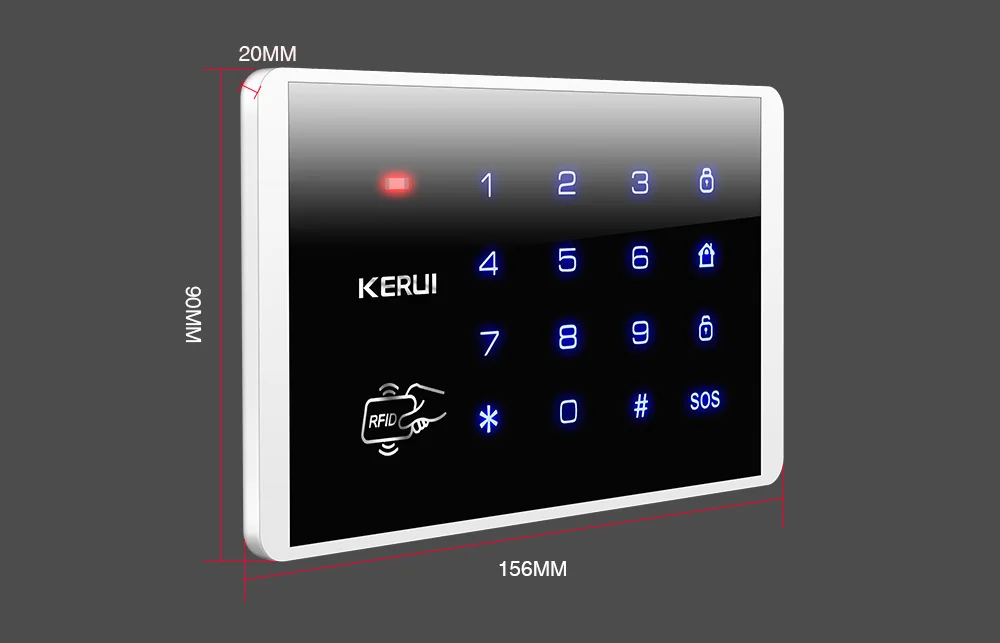 Kerui W2 аварийная сигнализация Wifi GSM PSTN RFID охранной сигнализации Системы ISO Android App Беспроводной клавиатурой Wifi Камера