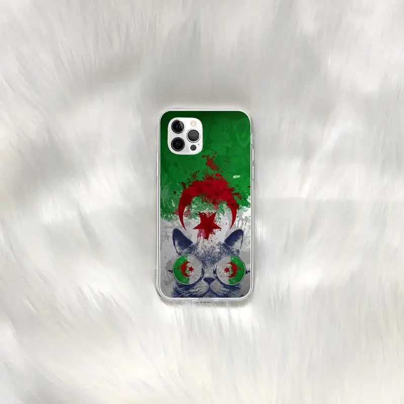 

Algeria flag Phone Case for iphone 6s 7 8plus xr xs max 11 12 pro max mini funds cover