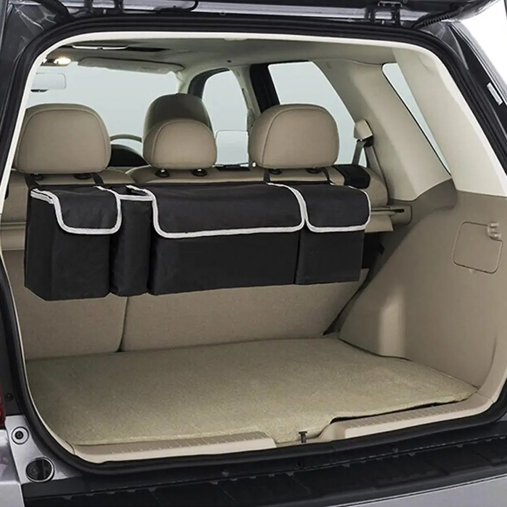 Автомобильный органайзер для багажника и заднего сиденья сумка хранения с