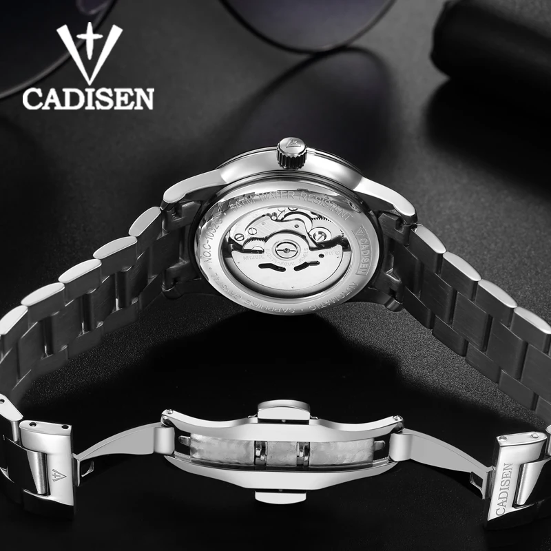 

CADISEN Men Watch Automatic Mechanical Watches Role Date Week Top Luxury Brand Japan NH36A Wrist watch Clock Relogio Masculino
