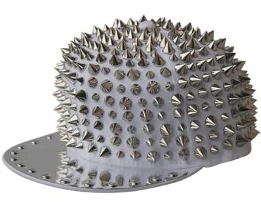 2021 Spring Adult Hip Hop PUNK Rock Full Spike Studs Rivets Snapback Caps Men Bboy Cool Flat Peaked Baseball Hats