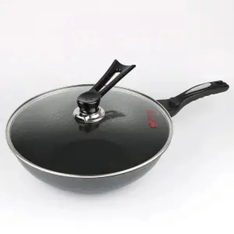 

Maifan Stone Wok Non-stick Pan Without Oily Smoke One Pot Multi-purpose Gas Stove Induction Cooker General Kitchen Utensils