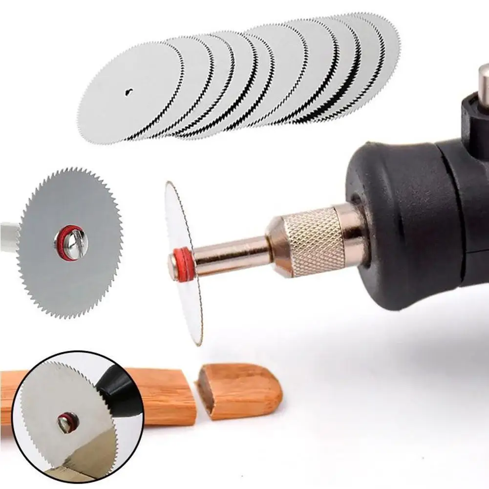 

Steel Mini Hss Circular Saw Blade Set Slice Metal Cutting Disc with Mandrel for Power Tool Woodworking Cutter Discs