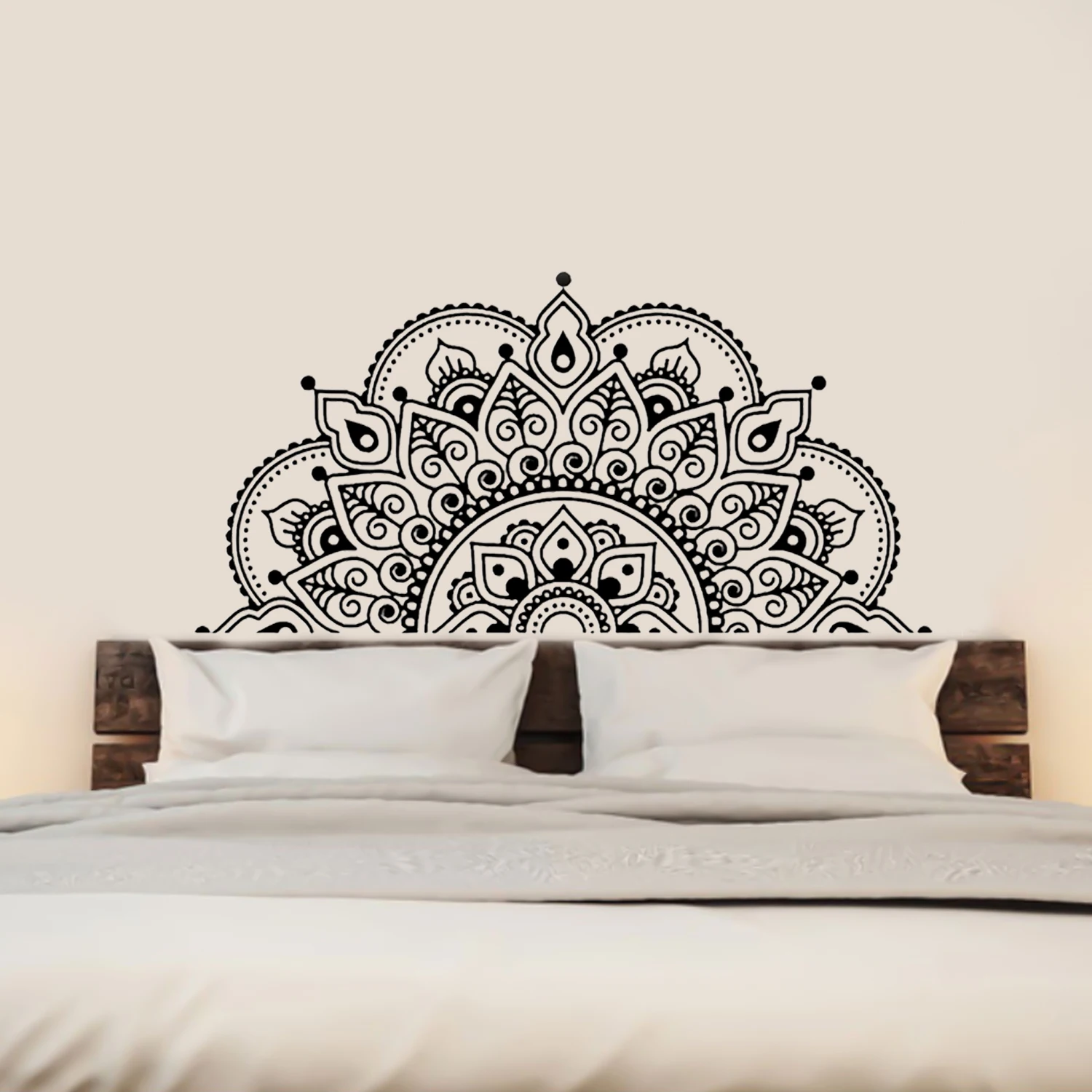 Настенная Наклейка с мандалой в богемном стиле цветок мандалы из ПВХ настенное