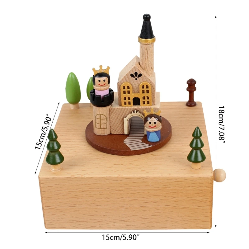 

Advanced Creative Wooden Craft Music Box-Train Passing the Cave-Birthday