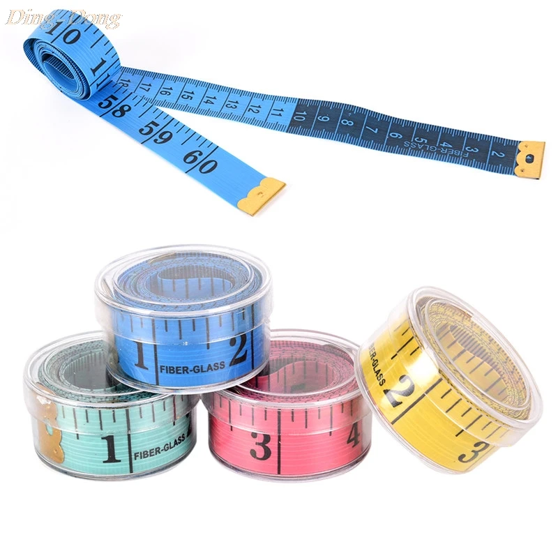 

150cm/60" Body Measuring Ruler Sewing Tailor Tape Measure Soft Flat Sewing Ruler Meter Sewing Measuring Tape Random Color