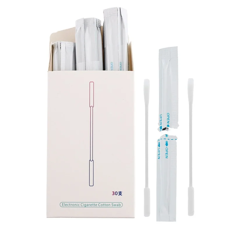 30 шт. спиртовые тампоны инструмент для очистки двойная головка хлопок IQOS