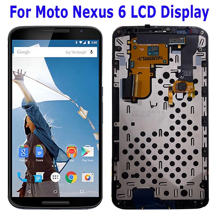 Оригинальный ЖК-дисплей для Motorola Moto Nexus 6 сенсорный экран XT1100 XT1103 ЖК-дигитайзер в