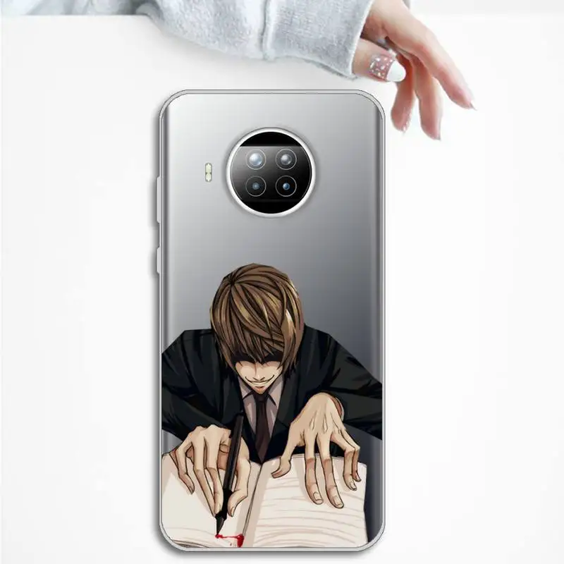 

Death Note Ryuk kira Phone Case Transparent for Xiaomi mi Redmi note 10 t 8 9 pro lite 11 Samsung S 8 9 10 20 plus ultra
