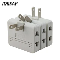3pcs plug mini outlet power converter rotate charger wall socket adapter splitter converter socket one to three power conversion