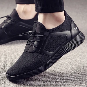 Мужские кроссовки, дышащая сетчатая спортивная обувь на плоской подошве, мужская повседневная обувь, высококачественные кроссовки для бега, мужская обувь