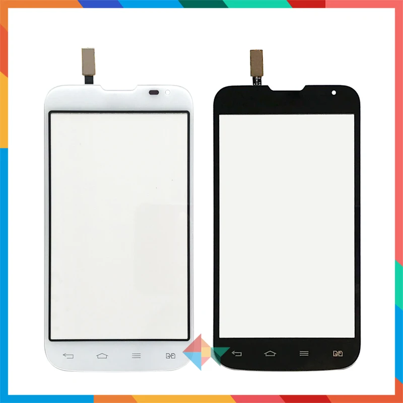 Высокое качество 4," для LG L70 две sim-карты D325 сенсорный экран дигитайзер Переднее стекло объектив сенсорная панель