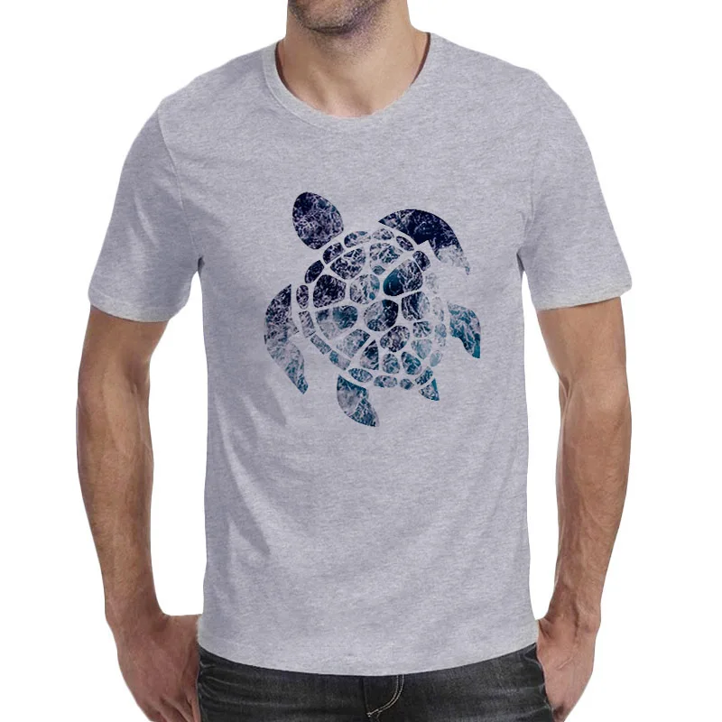 

Summer Funny Casual Retro Clothing Men Top Tees Streetwear Harajuku Sea Turtles Printed Cute Graphic T Shirts Men