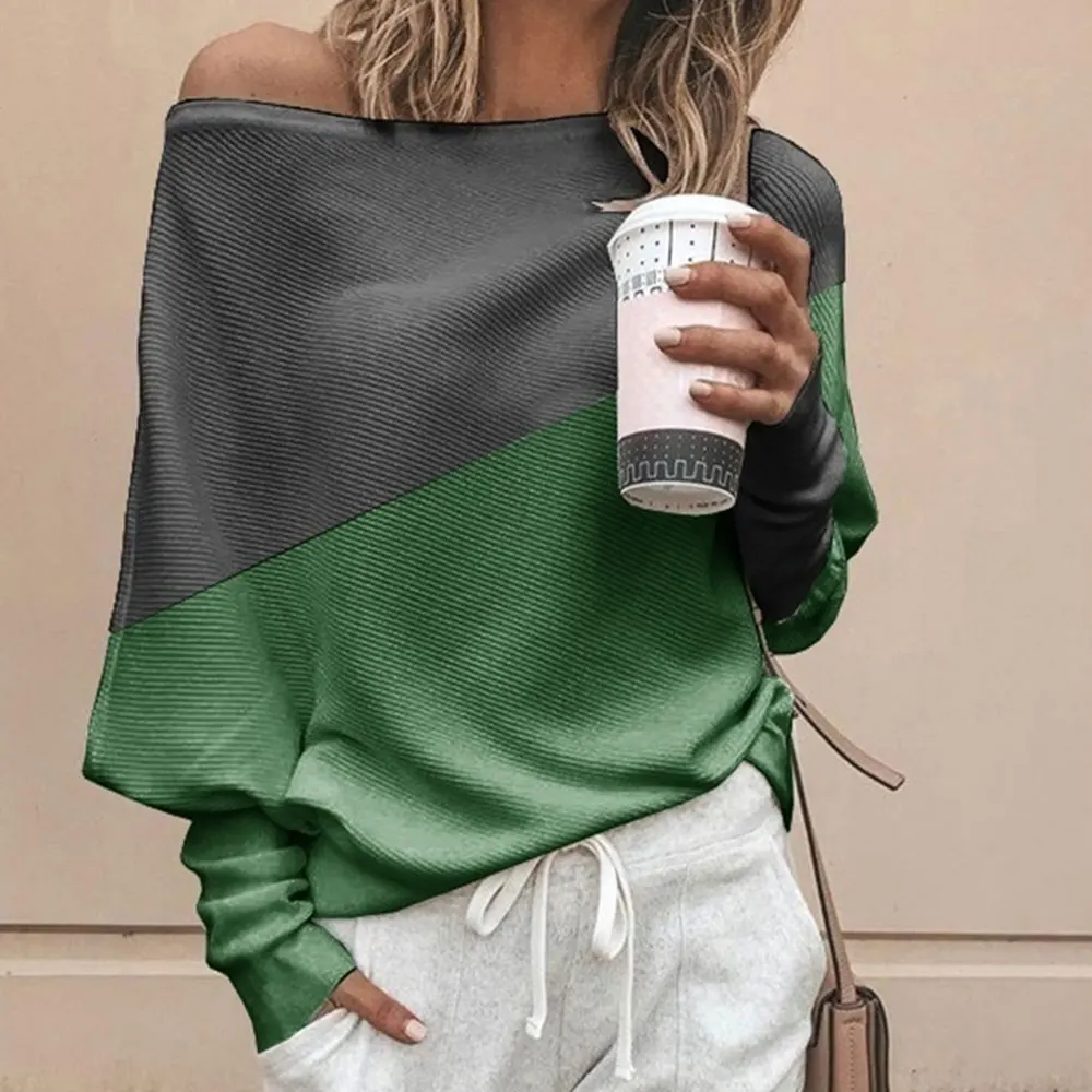 Женская трикотажная футболка с длинным рукавом вышитая цветная и открытыми